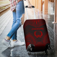 Pohnpei Polynesian Chief Luggage Cover - Red Version - Polynesian Pride