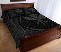 Hawaii Quilt Bed Set - Hawaii Kanaka Polynesian Quilt Bed Set-Circle Style Grey - Polynesian Pride