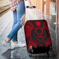 Pohnpei Polynesian Luggage Covers Map Red - Polynesian Pride