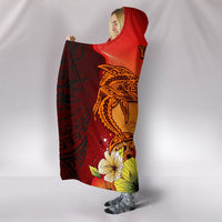 American Samoa Custom Personalised Hooded Blankets - Tribal Tuna Fish - Polynesian Pride