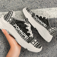 Pohnpei Chunky Sneakers - Polynesian Chief Black Version - Polynesian Pride