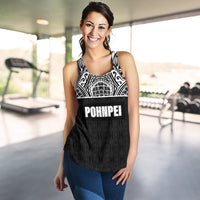 Pohnpei Women's Racerback Tank Black - Polynesian Pride