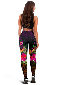 YAP Women's Leggings - Summer Hibiscus - Polynesian Pride