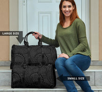 Polynesian Maori Lauhala Gray Hawaii Travel Bag - Polynesian Pride