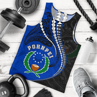 Pohnpei Men's Tank Top Kanaloa Tatau (Black) Black - Polynesian Pride