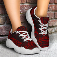 Pohnpei Chunky Sneakers - Polynesian Chief Red Version - Polynesian Pride