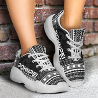 Pohnpei Chunky Sneakers - Polynesian Chief Black Version - Polynesian Pride