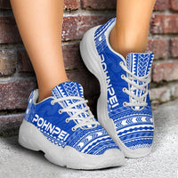 Pohnpei Chunky Sneakers - Polynesian Chief Flag Version - Polynesian Pride