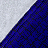 Yap Micronesia Premium Blanket Blue - Turtle With Hook - Polynesian Pride