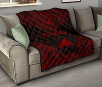 Tokelau Premium Quilt - Tokelau Flag Polynesian Chief Red Version - Polynesian Pride