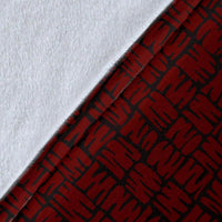 Pohnpei Micronesia Premium Blanket Red - Turtle With Hook - Polynesian Pride