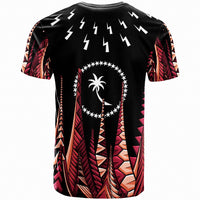 Chuuk T Shirt Thunder Bolt Seamless Pattern Violet Color - Polynesian Pride