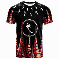 Chuuk T Shirt Thunder Bolt Seamless Pattern Violet Color Unisex Violet - Polynesian Pride
