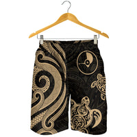 Yap Men's Short - Gold Tentacle Turtle - Polynesian Pride