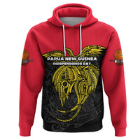 Papua New Guinea Hoodie Independence Day Simple Style LT16 Unisex Black - Polynesian Pride
