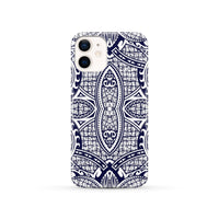 Polynesian Phone Case Blue And White iPhone 12 - Polynesian Pride