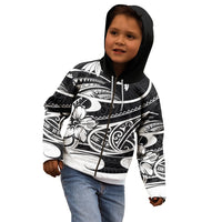 Polynesian Tribal Kid Hoodie Black LT6 - Polynesian Pride