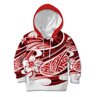 Polynesian Tribal Kid Hoodie Red LT6 Hoodie Red - Polynesian Pride