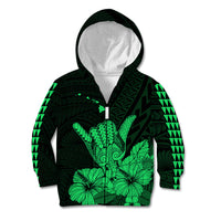 Hawaii Shaka Sign Kid Hoodie Green Version LT9 - Polynesian Pride
