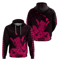 Hawaii Shaka Sign Hoodie Pink Version LT9 Pullover Hoodie Pink - Polynesian Pride