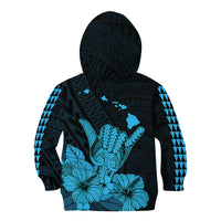 Hawaii Shaka Sign Kid Hoodie Blue Version LT9 - Polynesian Pride