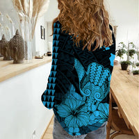 Hawaii Shaka Sign Women Casual Shirt Blue Version LT9 - Polynesian Pride