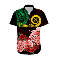 Vanuatu Hawaiian Shirt Polynesian Floral Tribal LT9 - Polynesian Pride