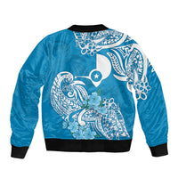 FSM Yap State Bomber Jacket Polynesian Floral Tribal LT9 - Polynesian Pride