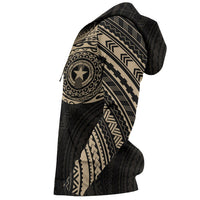 Northern Mariana Islands Micronesia Hoodie Northern Mariana Islands Micronesia Flag Polynesian Tattoo Style - Polynesian Pride