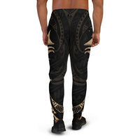 Tokelau Polynesian Sweatpant - Gold Tribal Wave - Polynesian Pride