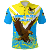 Custom Papua New Guinea Mount Hagen Eagles Polo Shirt Wamp Nga Rugby Blue LT8 - Polynesian Pride