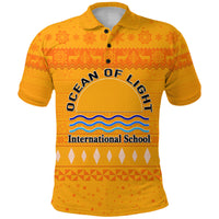 Custom Ocean of Light International School Christmas Polo Shirt Simple Style LT8 - Polynesian Pride