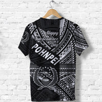 FSM Pohnpei T Shirt Happy Independence Day Original Vibes Black LT8 - Polynesian Pride