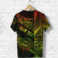 Custom FSM Pohnpei T Shirt Happy Independence Day Original Vibes Reggae LT8 - Polynesian Pride