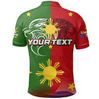 Custom Philippines Polo Shirt BBM and SARA 2022 LT6 - Polynesian Pride