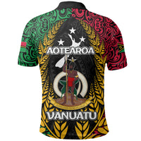 Vanuatu Polo Shirt Mix Maori Aotearoa LT6 - Polynesian Pride