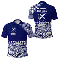 St. andrews High School Polo Shirt Tonga Kupesi Vibes LT8 - Polynesian Pride