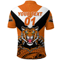 Custom Papua New Guinea Lae Snax Tigers Polo Shirt Rugby Simple Style Orange LT8 - Polynesian Pride