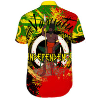 Vanuatu Independence Day Grunge Short Sleeve Shirt LT10 - Polynesian Pride