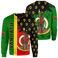 Vanuatu Flag Pattern Style Sweatshirt LT10 Unisex Yellow - Polynesian Pride