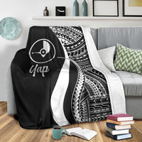 Yap Premium Blanket - White Polynesian Tentacle Tribal Pattern - Polynesian Pride