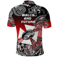 Wallis and Futuna Polynesian Polo Shirt Unique Style Gradient Red Black LT8 - Polynesian Pride