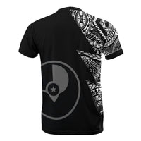 Yap Custom All Over T Shirt Yap Flag Micronesian Pattern - Polynesian Pride