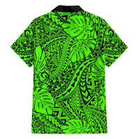 Matching Hawaiian Outfits For Couples Polynesian Tribal Art Green LT14 - Polynesian Pride