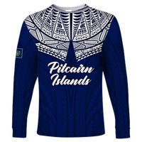Pitcairn Islands Pride Long Sleeve - LT12 Unisex Blue - Polynesian Pride