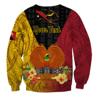 Personalized Papua New Guinea Independence Day Sweatshirt Bird Of Paradise With Polynesian Pattern LT05 - Polynesian Pride