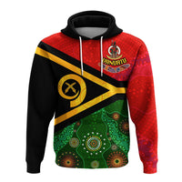 Custom Vanuatu With Aboriginal Patterns Hoodie LT20 Green - Polynesian Pride