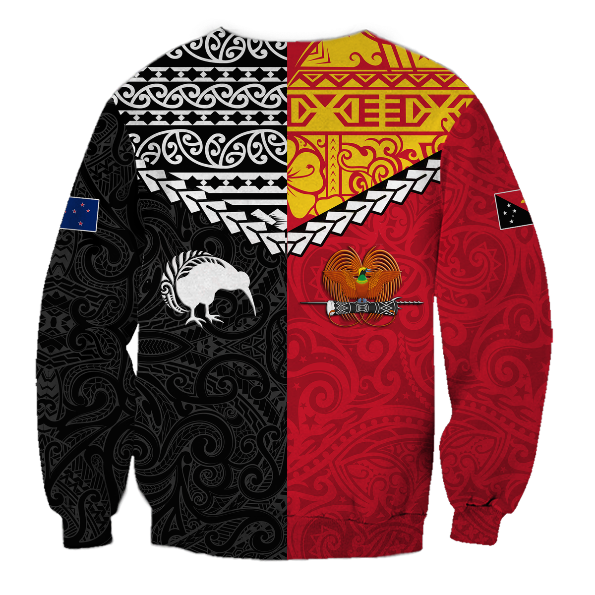 Papua New Guinea Combine New Zealand Maori Aotearoa Heritage Sweatshirt - LT12 - Polynesian Pride