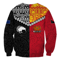 Papua New Guinea Combine New Zealand Maori Aotearoa Heritage Sweatshirt - LT12 - Polynesian Pride
