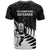 New Zealand Silver Fern Rugby T Shirt All Black Go Champions Maori Pattern LT14